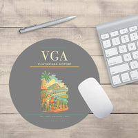 Thumbnail for Vijayawada Airport (VGA) design on gray round mouse pad