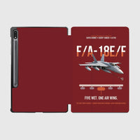 Thumbnail for F A-18E F Buddy Tanker design on dark red samsung tablet tablet case