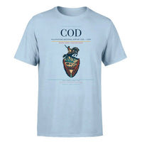 Thumbnail for Yellowstone Regional Airport (COD) T-Shirt single-side front print in Light Blue | yellowstone-regional-airport-cod-double-side-t-shirt