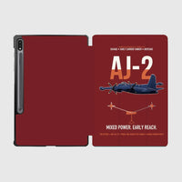 Thumbnail for AJ-2 Savage Tanker design on dark red samsung tablet tablet case