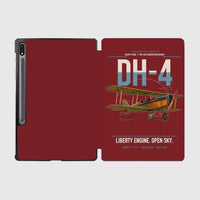 Thumbnail for Airco DH-4 Liberty Plane design on dark red samsung tablet tablet case