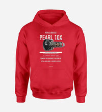 Thumbnail for PEARL 10X design on red hoodie single side
