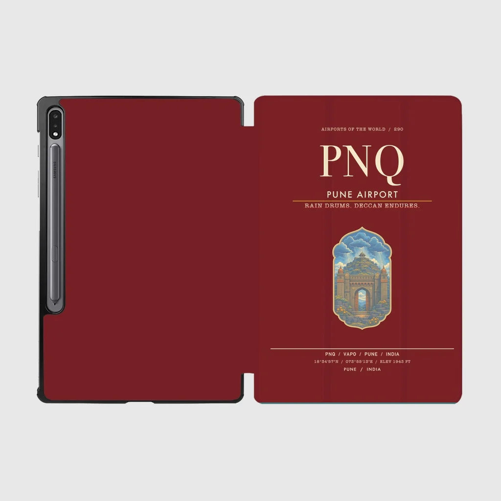 Pune Airport PNQ - Dark Red