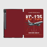 Thumbnail for KC-135 STRATOTANKER design on dark red samsung tablet tablet case