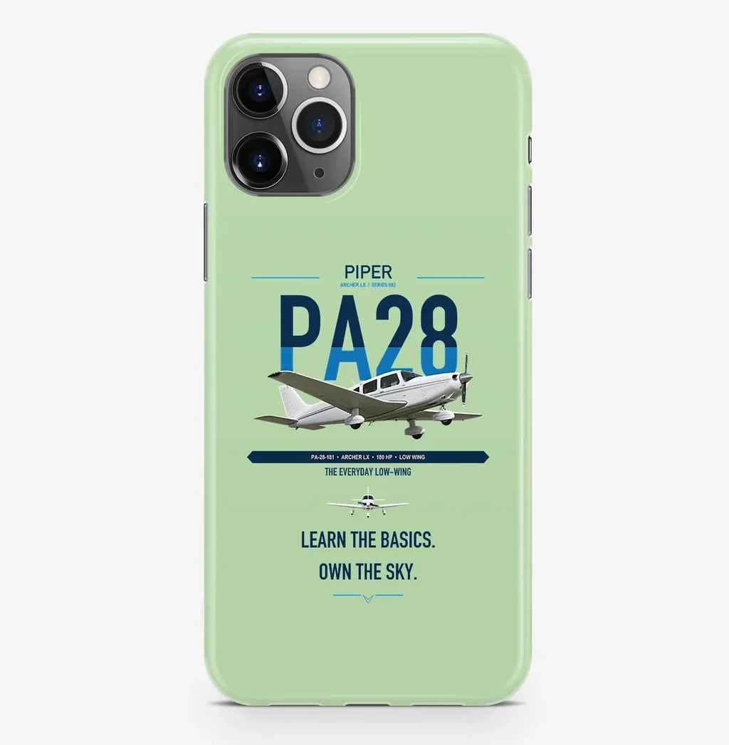Piper PA-28-181 Archer LX design on light green magsafe iphone case, for iPhone Pro Max
