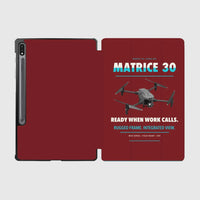 Thumbnail for DJI Matrice 30 design on dark red samsung tablet tablet case