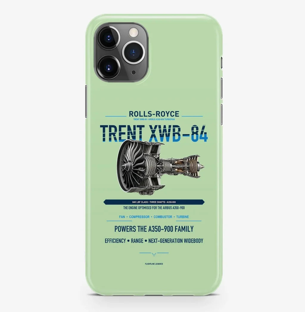 TRENT XWB-84 Case ProMax design on light green iphone case promax