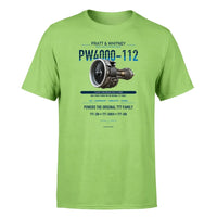 Thumbnail for PW4000-112 design on light green single side