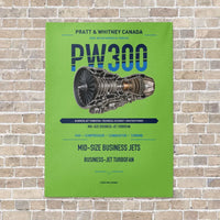 Thumbnail for PW300 vertical canvas print - no frame - light green background