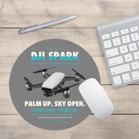Thumbnail for DJI Spark design on gray round mouse pad