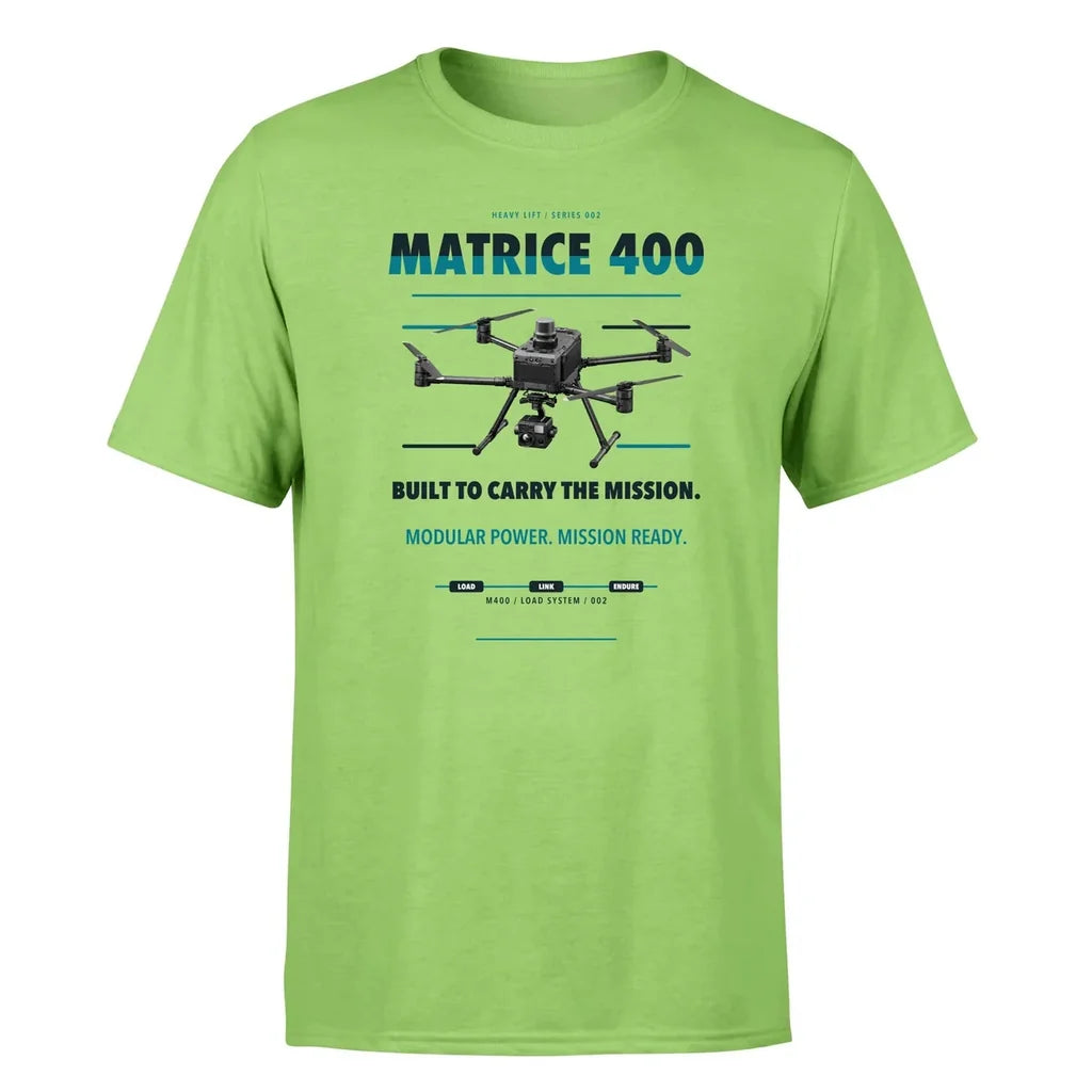 DJI Matrice 400 design on light green single side