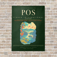 Thumbnail for Piarco International Airport POS - Canvas Framed - Dark Green