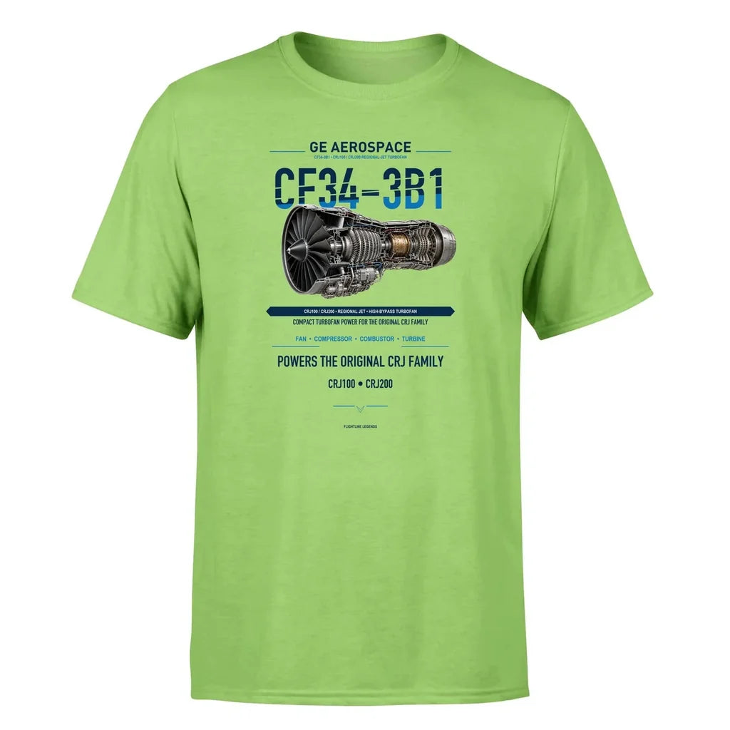 CF34-3B1 design on light green single side