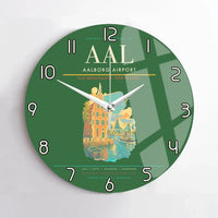 Thumbnail for Aalborg Airport AAL Wall-Clock No-Frame - Green