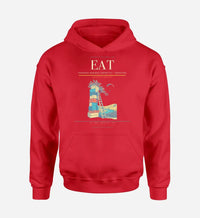 Thumbnail for Pangborn Memorial Airport (EAT) design on red hoodie single-side print