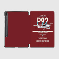 Thumbnail for Tecnam P92 Echo MkII design on dark red samsung tablet tablet case