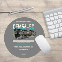 Thumbnail for CFM56-5C design on gray round mouse pad