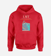 Thumbnail for Klamath Falls Airport (LMT) design on red hoodie single-side print