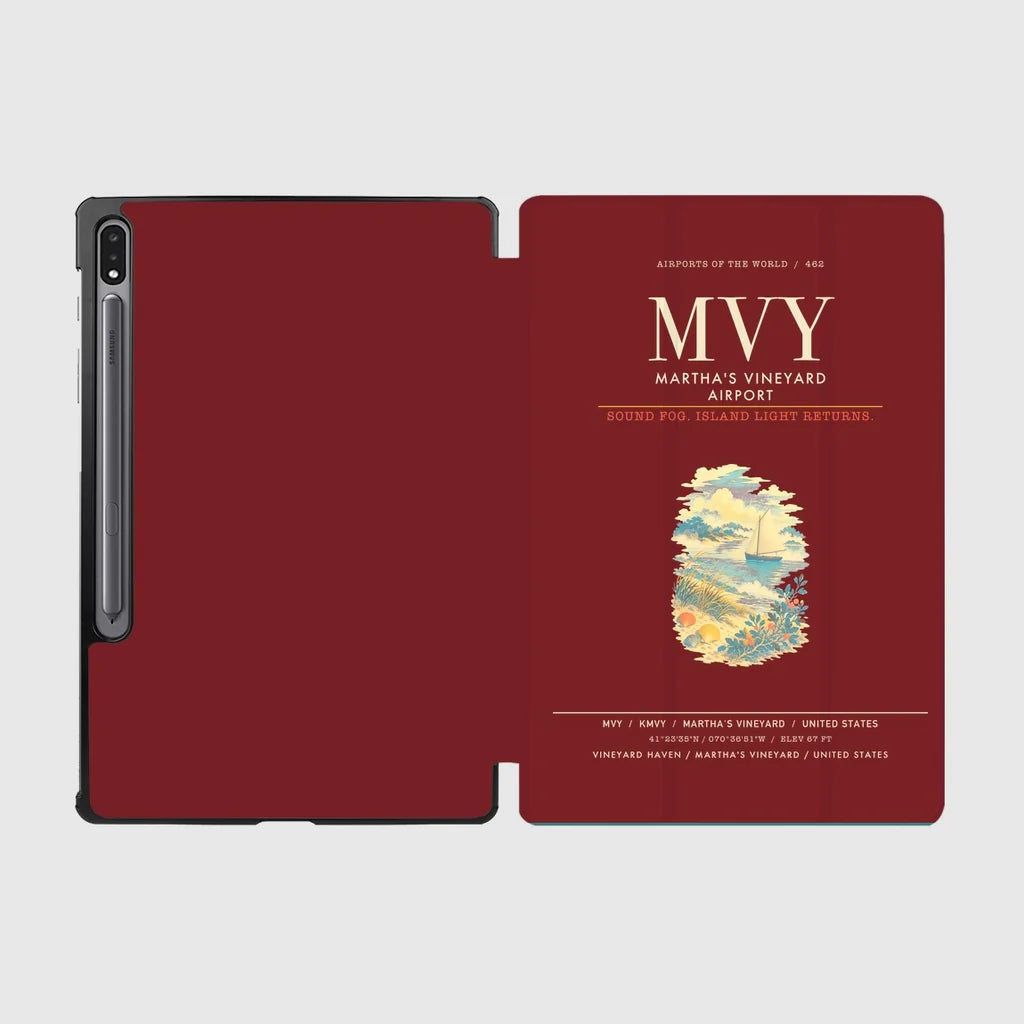 Martha's Vineyard Airport MVY - Dark Red