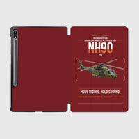 Thumbnail for NHIndustries NH90 TTH design on dark red samsung tablet tablet case