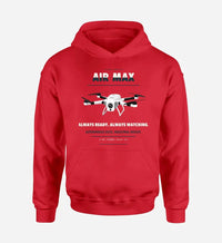 Thumbnail for Percepto Air Max design on red hoodie single side