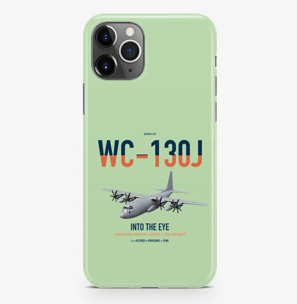 WC-130J Hurricane Hunter design on light green magsafe iphone case, for iPhone Pro Max