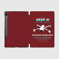 Thumbnail for Parrot ANAFI Ai design on dark red samsung tablet tablet case