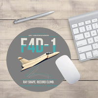Thumbnail for F4D-1 Skyray design on gray round mouse pad