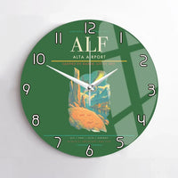 Thumbnail for Alta Airport ALF Wall-Clock No-Frame - Green