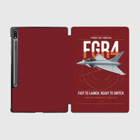 Thumbnail for Eurofighter Typhoon FGR4 design on dark red samsung tablet tablet case