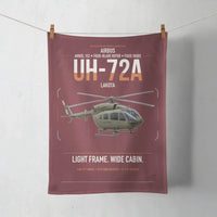 Thumbnail for Airbus UH-72A Lakota design on dark red towel