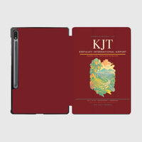 Thumbnail for Kertajati International Airport (KJT) design on dark red samsung tablet tablet case