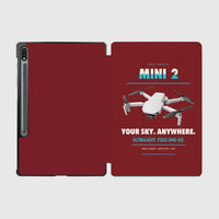 Thumbnail for DJI Mini 2 design on dark red samsung tablet tablet case