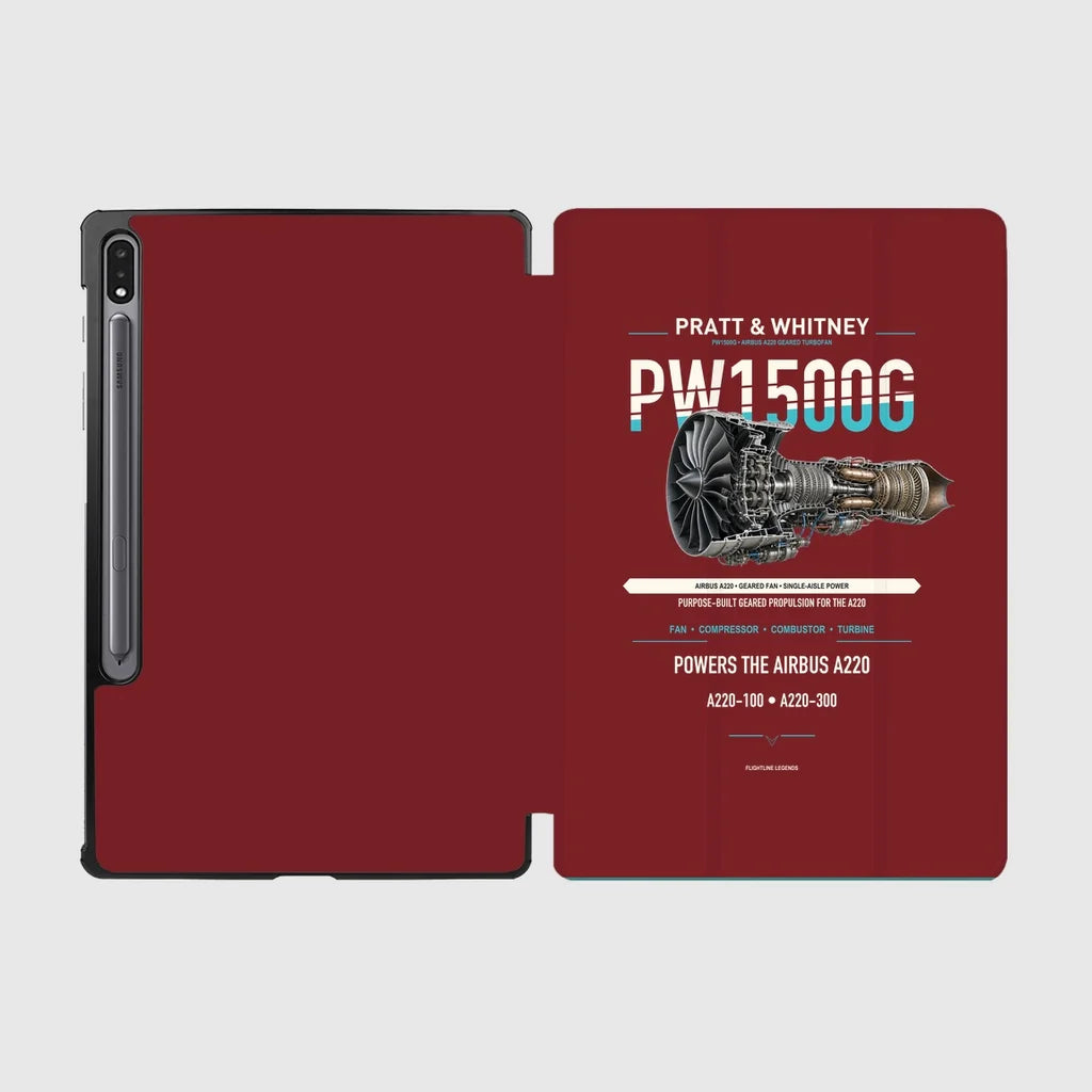 PW1500G design on dark red samsung tablet tablet case