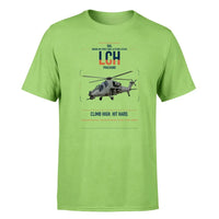 Thumbnail for HAL LCH Prachand design on light green t-shirt, single-side print