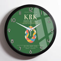 Thumbnail for Krakow John Paul II International Airport KRK Wall-Clock Framed - Green