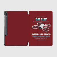 Thumbnail for DJI Flip design on dark red samsung tablet tablet case