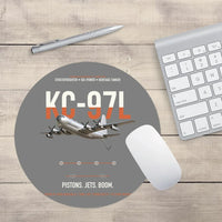 Thumbnail for KC-97L STRATOFREIGHTER design on gray round mouse pad