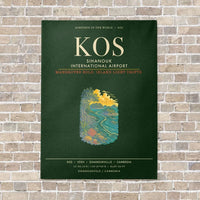 Thumbnail for Sihanouk International Airport KOS - Canvas Framed - Dark Green