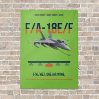 Thumbnail for F A-18E F Buddy Tanker vertical canvas print - no frame - light green background