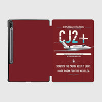Thumbnail for Cessna Citation CJ2+ design on dark red samsung tablet tablet case