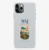 Thumbnail for Misawa Airport (MSJ) design on light gray iPhone 16 Pro MagSafe case