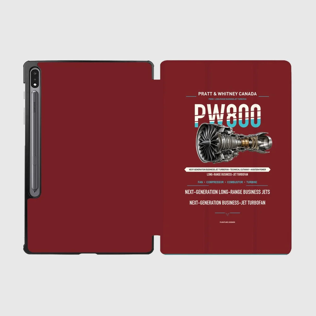 PW800 design on dark red samsung tablet tablet case