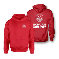 Thumbnail for Sichuan Airlines logo on red double side hoodie