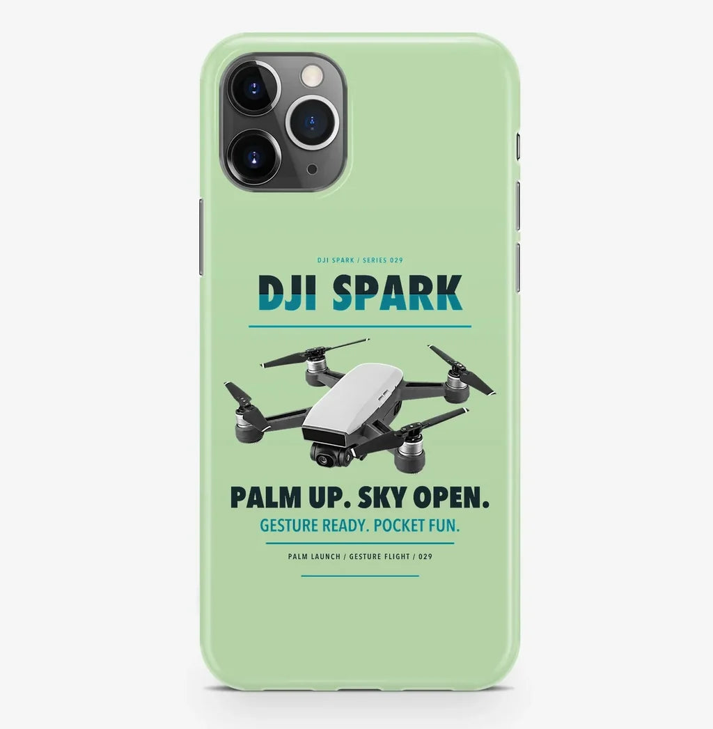 DJI Spark Case ProMax design on light green iphone case promax