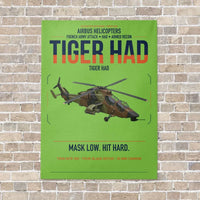 Thumbnail for Airbus Helicopters Tiger HAD vertical canvas print - no frame - light green background