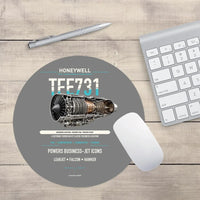 Thumbnail for TFE731 design on gray round mouse pad