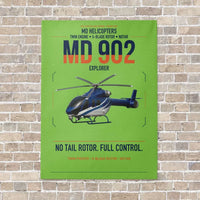Thumbnail for MD Helicopters MD 902 Explorer vertical canvas print - no frame - light green background
