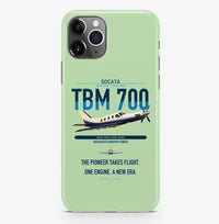 Thumbnail for Socata TBM 700 design on light green magsafe iphone case, for iPhone Pro Max