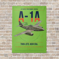 Thumbnail for Messerschmitt Me 262A-1a vertical canvas print - no frame - light green background